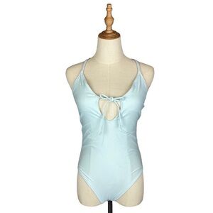 Aerie tie front strappy back one piece